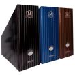 Suport vertical din carton Herlitz Montana, cotor 115 mm, negru
